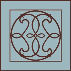 Chocolate and Blue Ironwork V