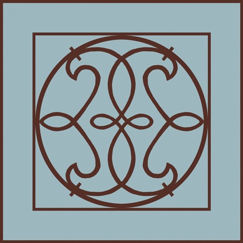 Chocolate and Blue Ironwork V