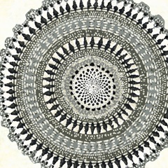 Mini Abstract Rosette III