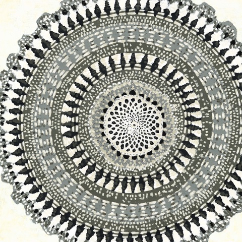 Mini Abstract Rosette III