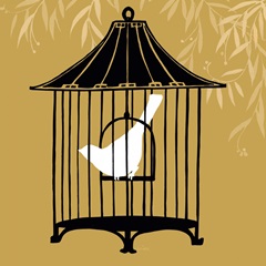 Small Birdcage Silhouette I