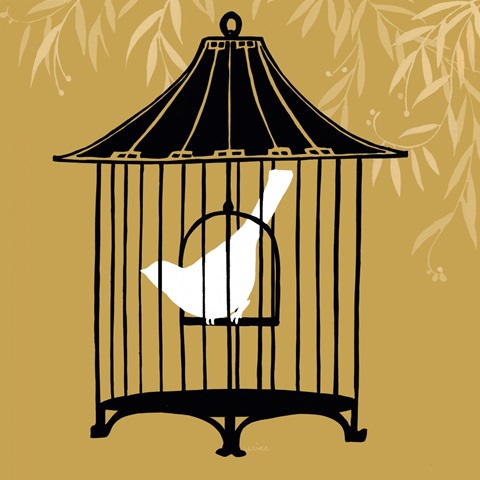 Small Birdcage Silhouette I