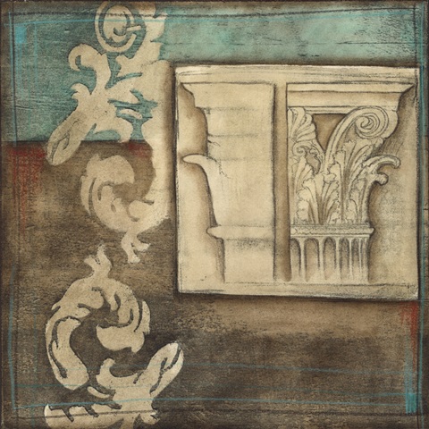 Damask Tapestry with Capital II