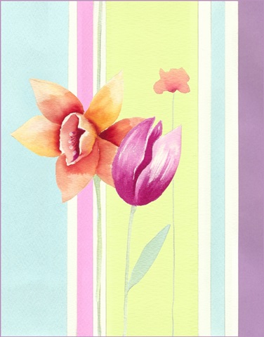 Flowers & Stripes II