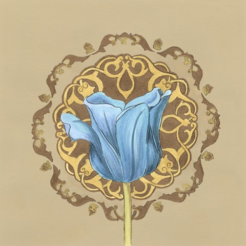 Gilded Tulip Medallion II