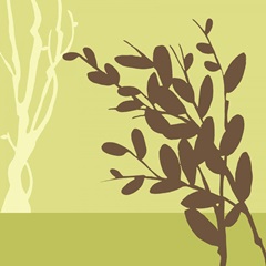 Metro Leaves in Chartreuse II