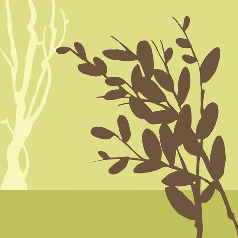 Metro Leaves in Chartreuse II