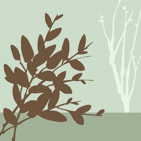 Metro Leaves in Green I