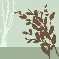 Metro Leaves in Green II