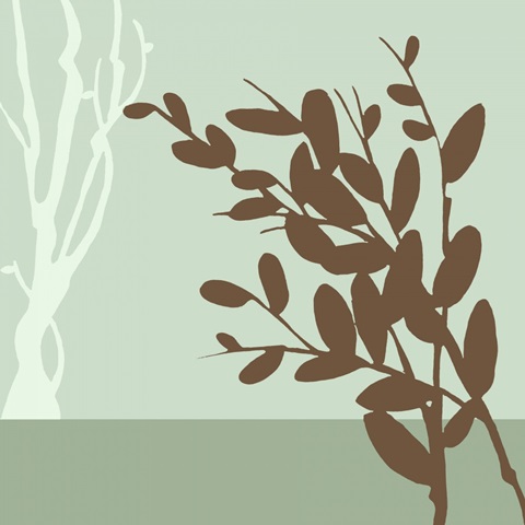 Metro Leaves in Green II