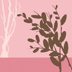 Metro Leaves in Pink II