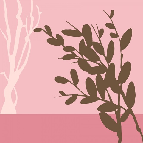 Metro Leaves in Pink II