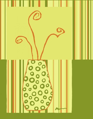 Minimalist Flowers in Green II