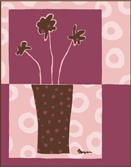 Minimalist Flowers in Pink III