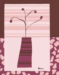 Minimalist Flowers in Pink IV