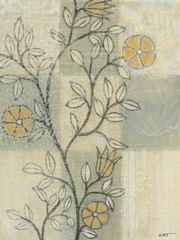 Neutral Linen Blossoms II