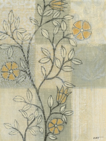 Neutral Linen Blossoms II