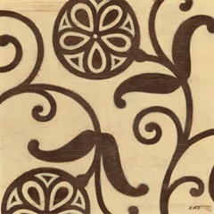 Stained Wood Botanical I