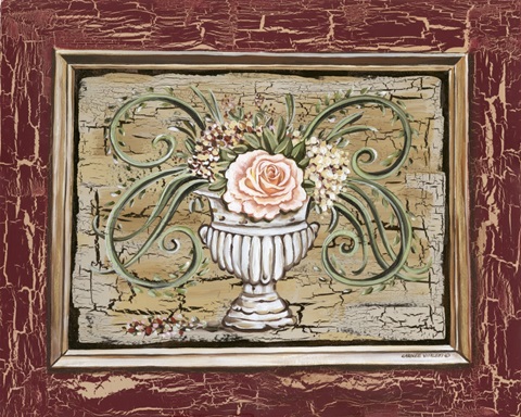 Antique White Vase III