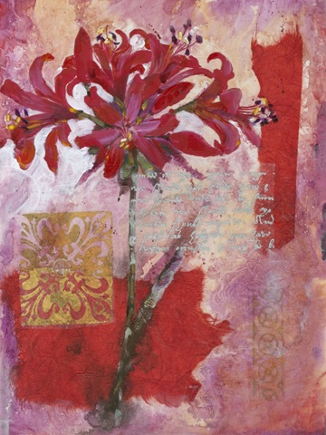 Magenta Flower Collage I