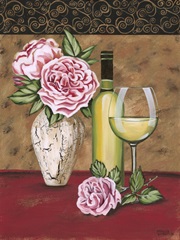 Vintage Flowers & Wine II