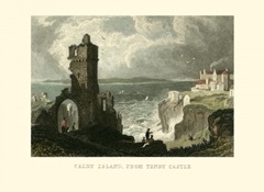 Caldy Island, from Tenby Castle