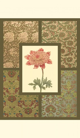 Textile with Floral I