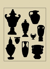 Urns in Silhouette I