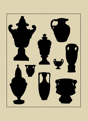 Urns in Silhouette I