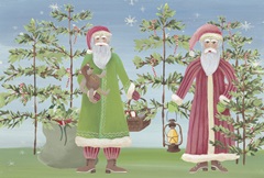 Folksy Father Christmas Collection A