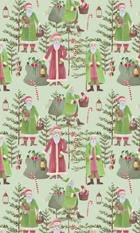 Folksy Father Christmas Collection E