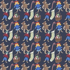 Folksy Father Christmas Collection I