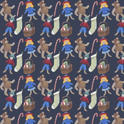 Folksy Father Christmas Collection I