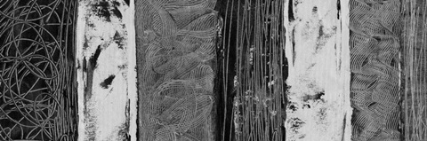 Printed Brushed Nickel Abstract I