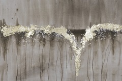 Printed Champagne and Gold Falls