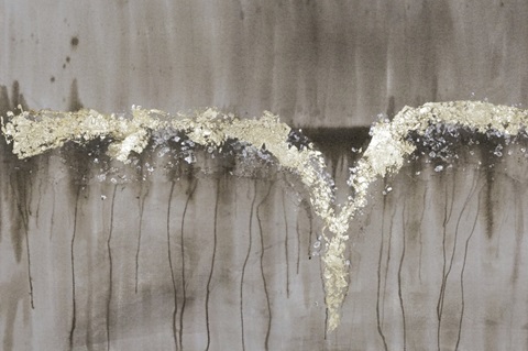 Printed Champagne and Gold Falls