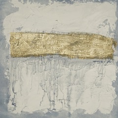 Printed Gilded Indigo Ravine II