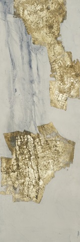 Printed Gilded Indigo Ravine V