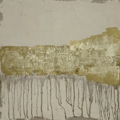 Printed Gilded Neutral Ravine II