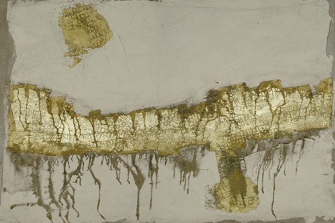 Printed Gilded Neutral Ravine VII