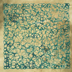 Printed Jeweled Panel in Gold