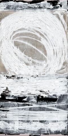 Printed White Washed Abstract I