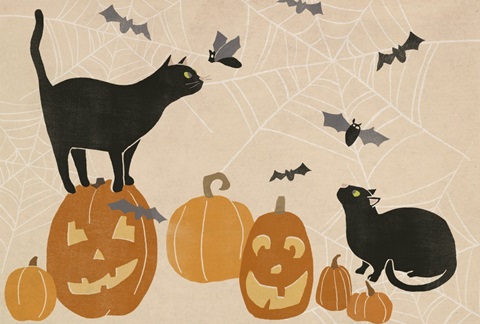 Pumpkin Patch Cats Collection A