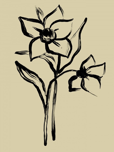 Inkwash Floral II
