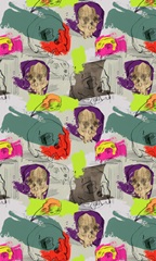 Mod Skull Collage Collection E