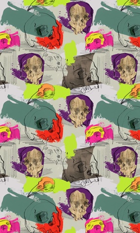 Mod Skull Collage Collection E