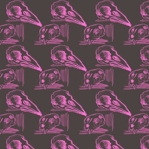 Mod Skull Collage Collection I