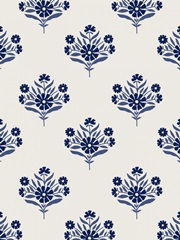 Indigo Bloom Pattern I