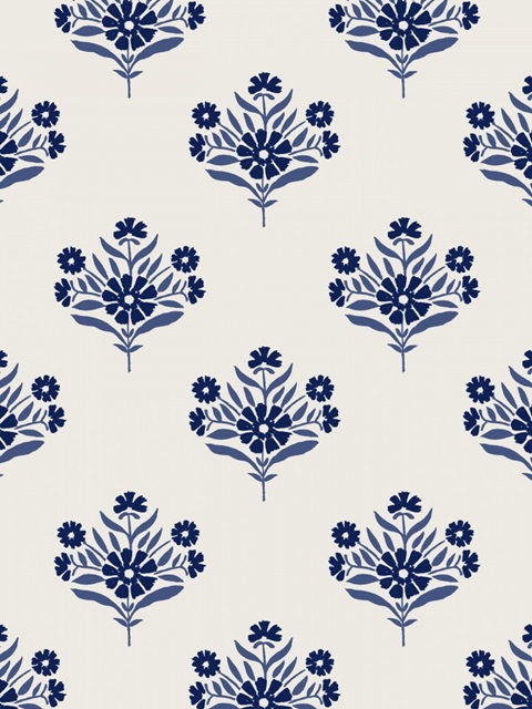 Indigo Bloom Pattern I