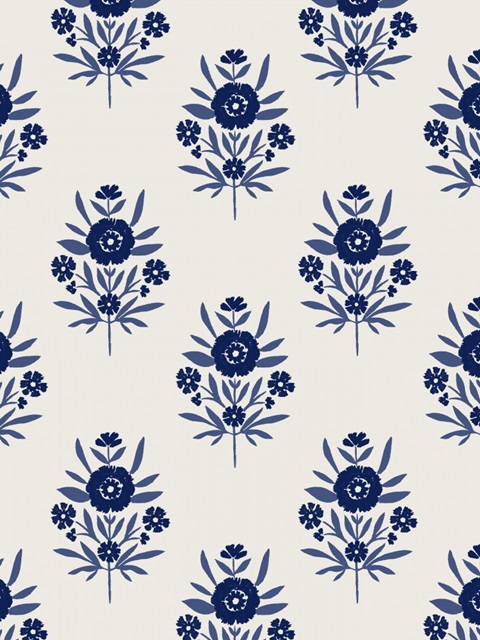 Indigo Bloom Pattern II